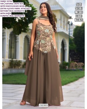Elegant Designer Ethnic Palazzo Set For Women – Festive & Party Wear