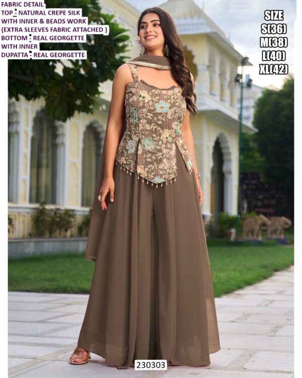 Elegant Designer Ethnic Palazzo Set For Women – Festive & Party Wear