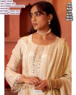 Tissue Silk Handwork Suit Set With Dupatta For Women