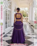 Designer Silk Lehenga Choli For Women With Mirror Work