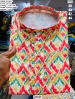 Men’s Festive Rayon Kurta Set With Digital Print Design