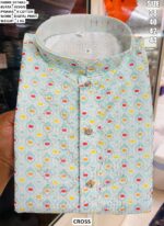 Men’s Festive Rayon Kurta Set With Digital Print Design