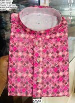 Men’s Festive Rayon Kurta Set With Digital Print Design