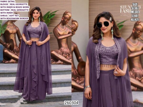 Designer Party Wear Ethnic Set For Women With Embroidery And Statement Styling