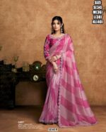 Crystal Satin Saree For Women With Sequin Embellished Border