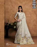 Crystal Satin Saree For Women With Sequin Embellished Border