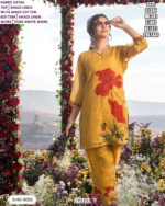 Khadi Linen Embroidered Co-ord Set For Women With Pure Knote Work