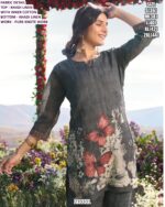 Khadi Linen Embroidered Co-ord Set For Women With Pure Knote Work