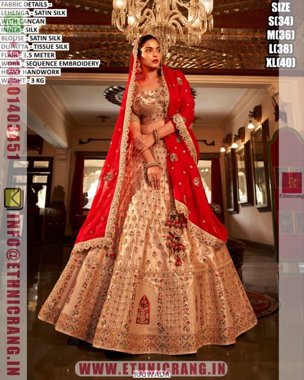 Elegant Bridal Style Lehenga Choli For Women With Embroidered Dupatta