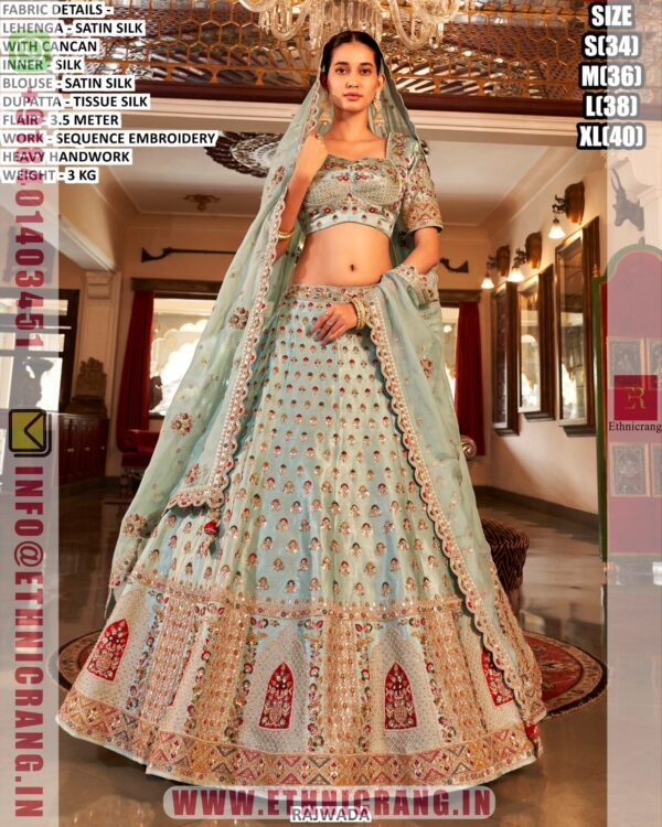 Elegant Bridal Style Lehenga Choli For Women With Embroidered Dupatta