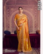 Elegant Organza Saree With Silk Handwork Blouse For Women