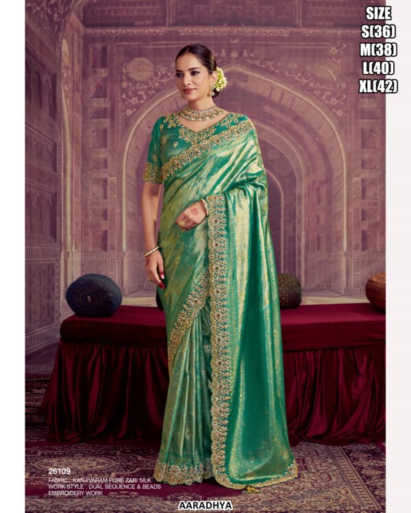 Elegant Organza Saree With Silk Handwork Blouse For Women