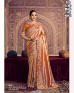 Elegant Organza Saree With Silk Handwork Blouse For Women
