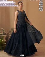 Premium Party Wear Embroidered Gown For Women With Cancan