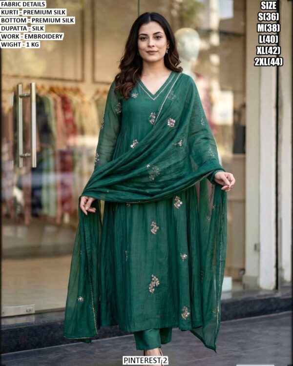 Designer Premium Silk Ethnic Suit Set For Women