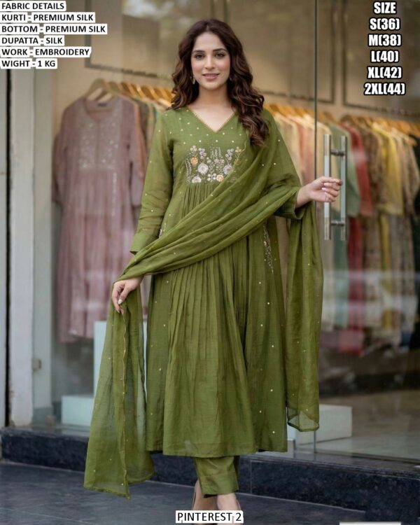 Designer Premium Silk Ethnic Suit Set For Women