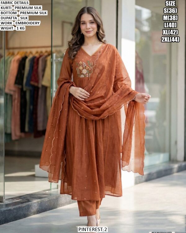 Designer Premium Silk Ethnic Suit Set For Women