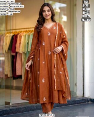 Designer Premium Silk Ethnic Suit Set For Women