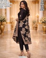 Viscose Silk Embroidered Suit Set with Chinon Dupatta for Women