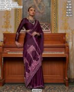 Stylish Embroidered Saree For Women With Statement Border Detailing