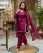 Stylish Fendi Satin Party Wear Suit Set For Women