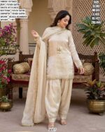 Stylish Fendi Satin Party Wear Suit Set For Women