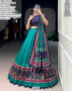 Women’s Premium Tasar Silk Lehenga Set With Gotta Patti Lace