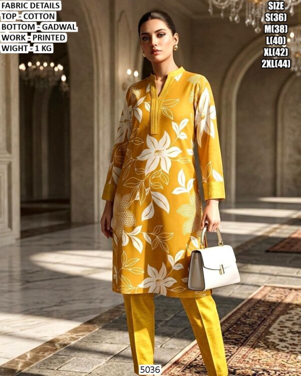 Elegant Daily Wear Cotton Kurta Set For Women