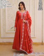 Mal Chanderi Beads Embroidered Dress Set With Dupatta For Women