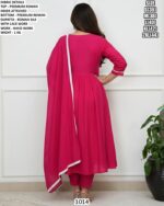 Roman Hand Work Suit Set with Lace Work Dupatta For Women