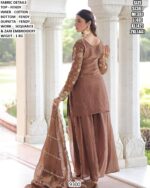 Premium Fendy Suit Set With Sequence & Zari Embroidery For Women