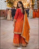 Real Premium Chinon Suit Set With Heavy Embroidery