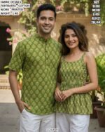 Printed Cotton Couple Outfit For Modern Matching Fashion