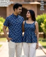 Printed Cotton Couple Outfit For Modern Matching Fashion