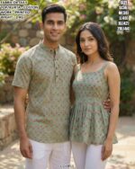 Printed Cotton Couple Outfit For Modern Matching Fashion