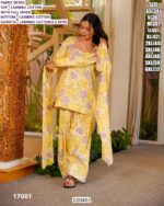 Women’s Cambric Cotton Printed Co Ord Set With Dupatta