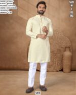 Men’s Rayon Kurta Pajama With Chikankari Sequence Work