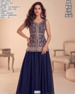 Beautiful Gharara Suit Set With Lakhnavi Embroidery For Women