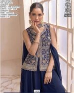 Beautiful Gharara Suit Set With Lakhnavi Embroidery For Women