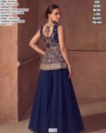 Beautiful Gharara Suit Set With Lakhnavi Embroidery For Women