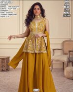 Beautiful Gharara Suit Set With Lakhnavi Embroidery For Women