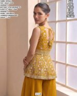 Beautiful Gharara Suit Set With Lakhnavi Embroidery For Women