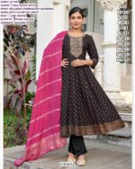 Women's Stylish Anarkali Suit Set With Embroidery