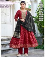 Women's Stylish Anarkali Suit Set With Embroidery