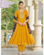 Women's Stylish Anarkali Suit Set With Embroidery