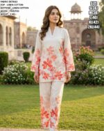 Premium Printed Linen Cotton Co-Ord Set For Women