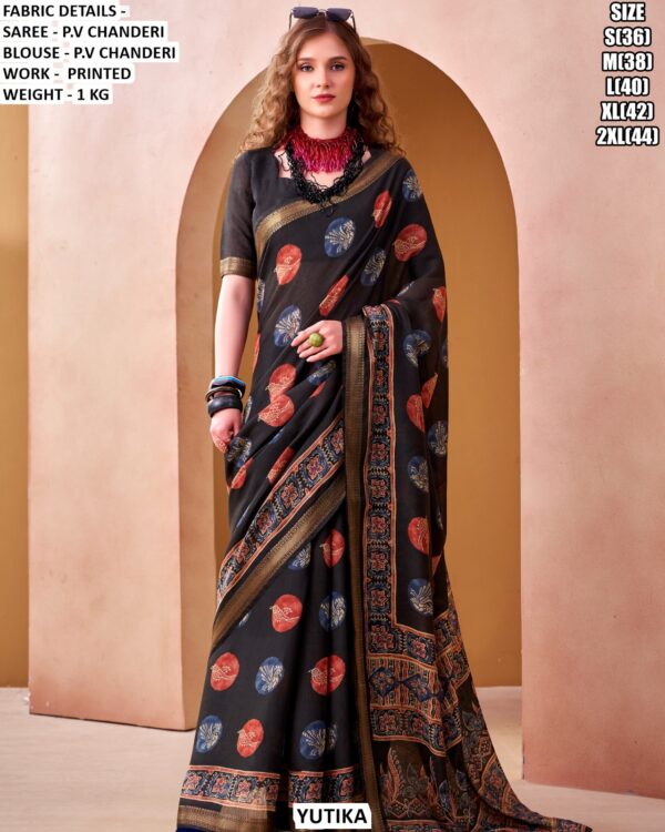 Elegent Printed Saree For Women