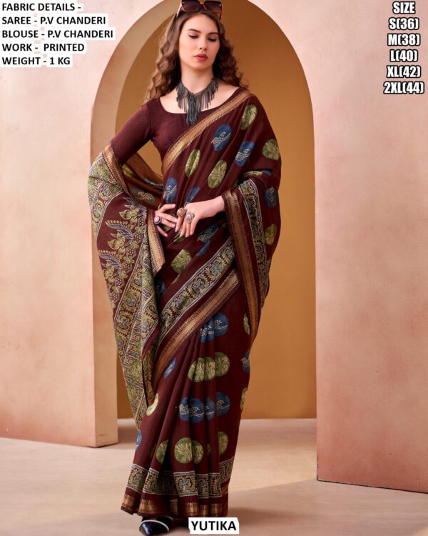Elegent Printed Saree For Women