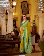 Elegant Party Wear Saree For Women With Rich Weaving Design
