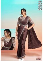Premium Designer Saree With Statement Jacket For Women